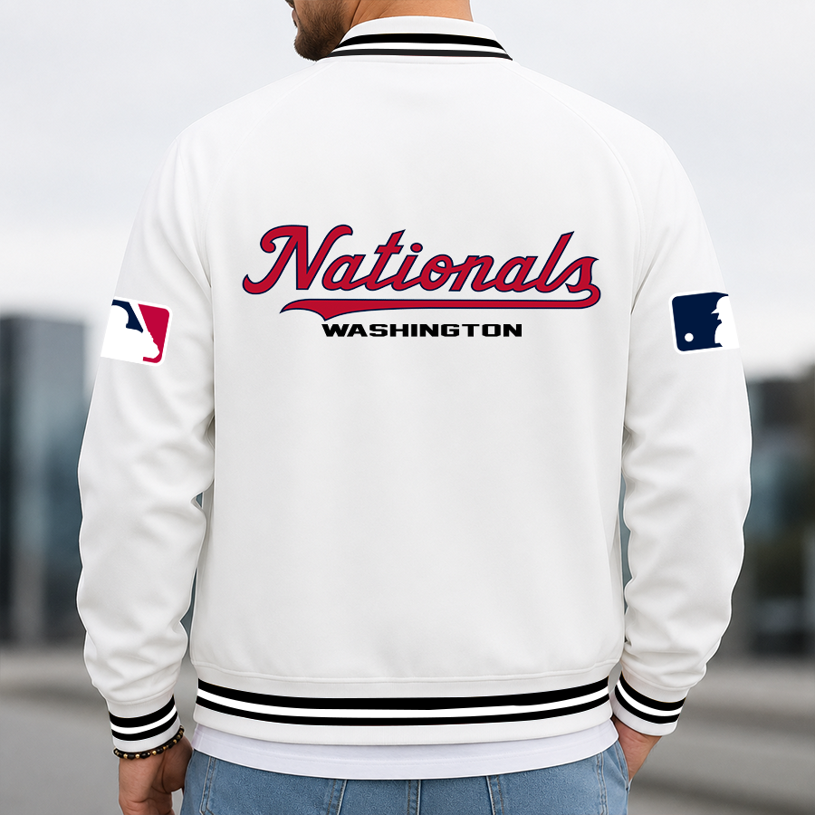 [HOMERUN DEAL] NEW CUSTOMIZED MLB28 WNS WASHINGTON NATIONALS MULTICOLOR MEN'S CASUAL JACKET