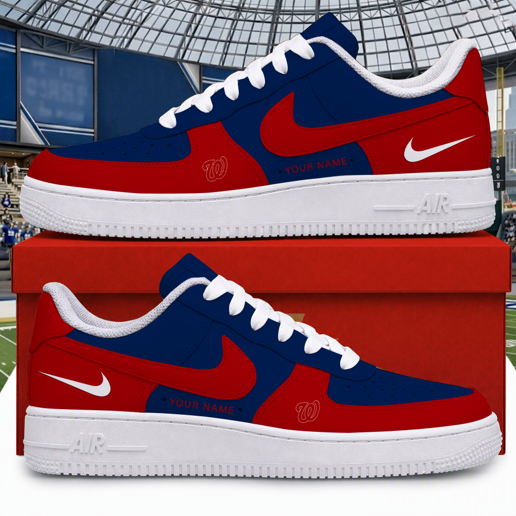 [HOMERUN DEAL] NEW CUSTOMIZED MLB28 WNS WASHINGTON NATIONALS AF1 SHOES