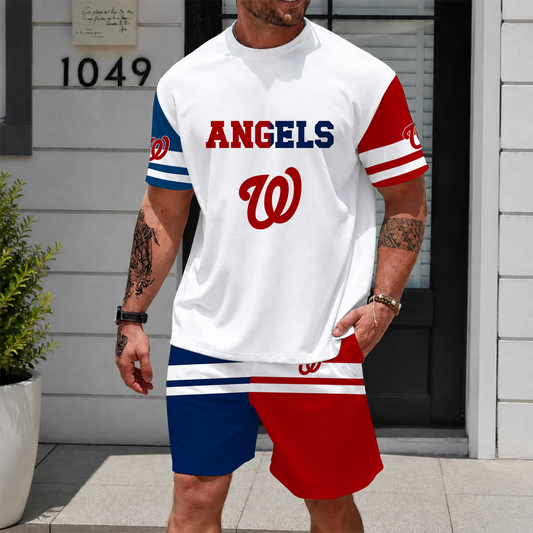 [HOMERUN DEAL] NEW CUSTOMIZED MLB28 WNS WASHINGTON NATIONALS UNISEX T-SHIRT & SHORTS SET