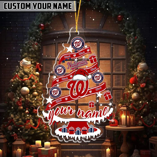 [HOMERUN DEAL] NEW CUSTOMIZED MLB28 WNS WASHINGTON NATIONALS CHRISTMAS ACRYLIC ORNAMENT