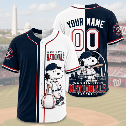 [HOMERUN DEAL] NEW CUSTOMIZED MLB28 WNS WASHINGTON NATIONALS BASEBALL JERSEY