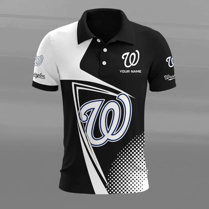 [HOMERUN DEAL] NEW CUSTOMIZED MLB28 WNS WASHINGTON NATIONALS POLO SHIRT
