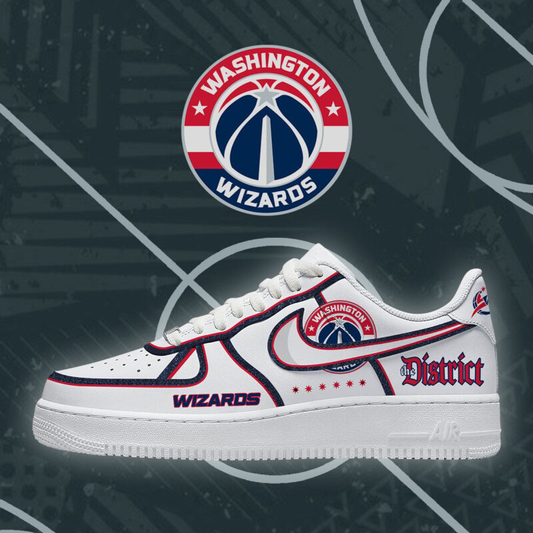 [SLAM DUNK DEAL] NEW CUSTOMIZED NBA28 WWI WASHINGTON WIZARDS AF1 SHOES
