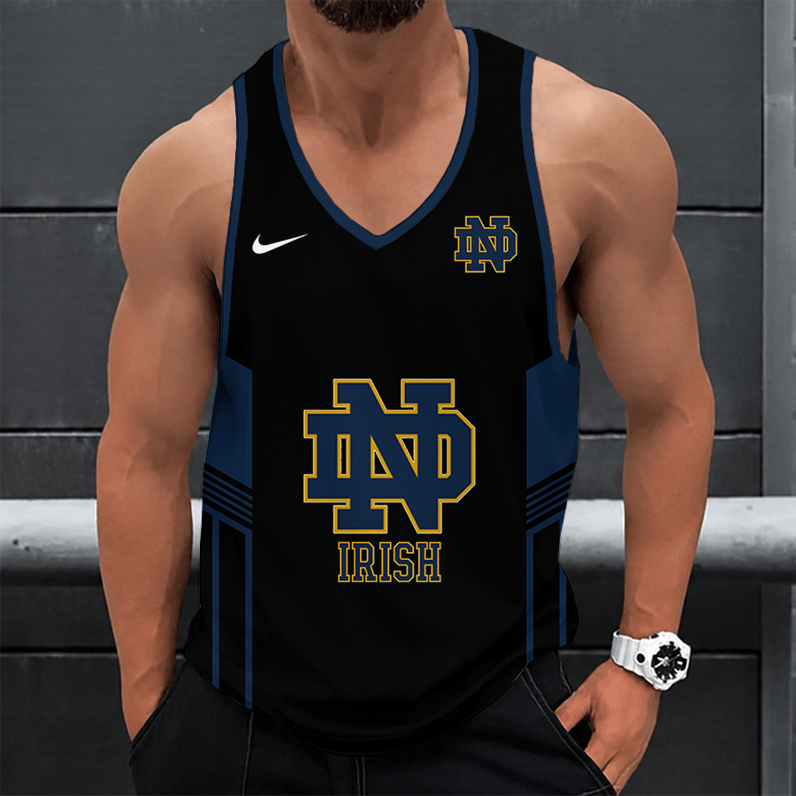 [TOUCHDOWN DEAL] NEW CUSTOMIZED NCAA FBS28 NFI NOTRE DAME FIGHTING IRISH UNISEX TANK TOP