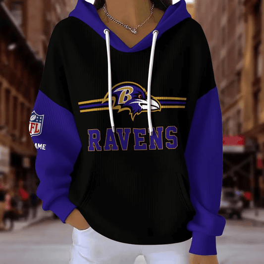 [TOUCHDOWN DEAL] NEW CUSTOMIZED NFL28 BTR BALTIMORE RAVENS RIBBED HOODIE & SWEATSHIRT