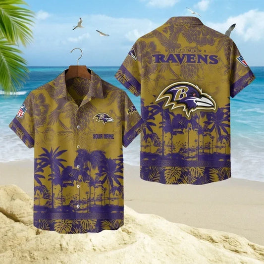 [TOUCHDOWN DEAL] NEW CUSTOMIZED NFL28 BTR BALTIMORE RAVENS UNISEX HAWAIIAN SHIRT