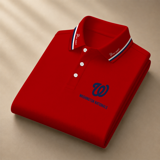 [HOMERUN DEAL] NEW CUSTOMIZED MLB28 WNS WASHINGTON NATIONALS POLO SHIRT