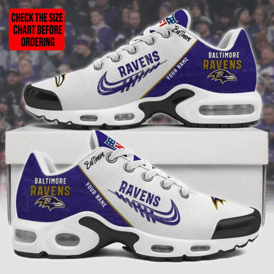 [TOUCHDOWN DEAL] NEW CUSTOMIZED NFL28 BTR BALTIMORE RAVENS AIR MAX PLUS SNEAKERS