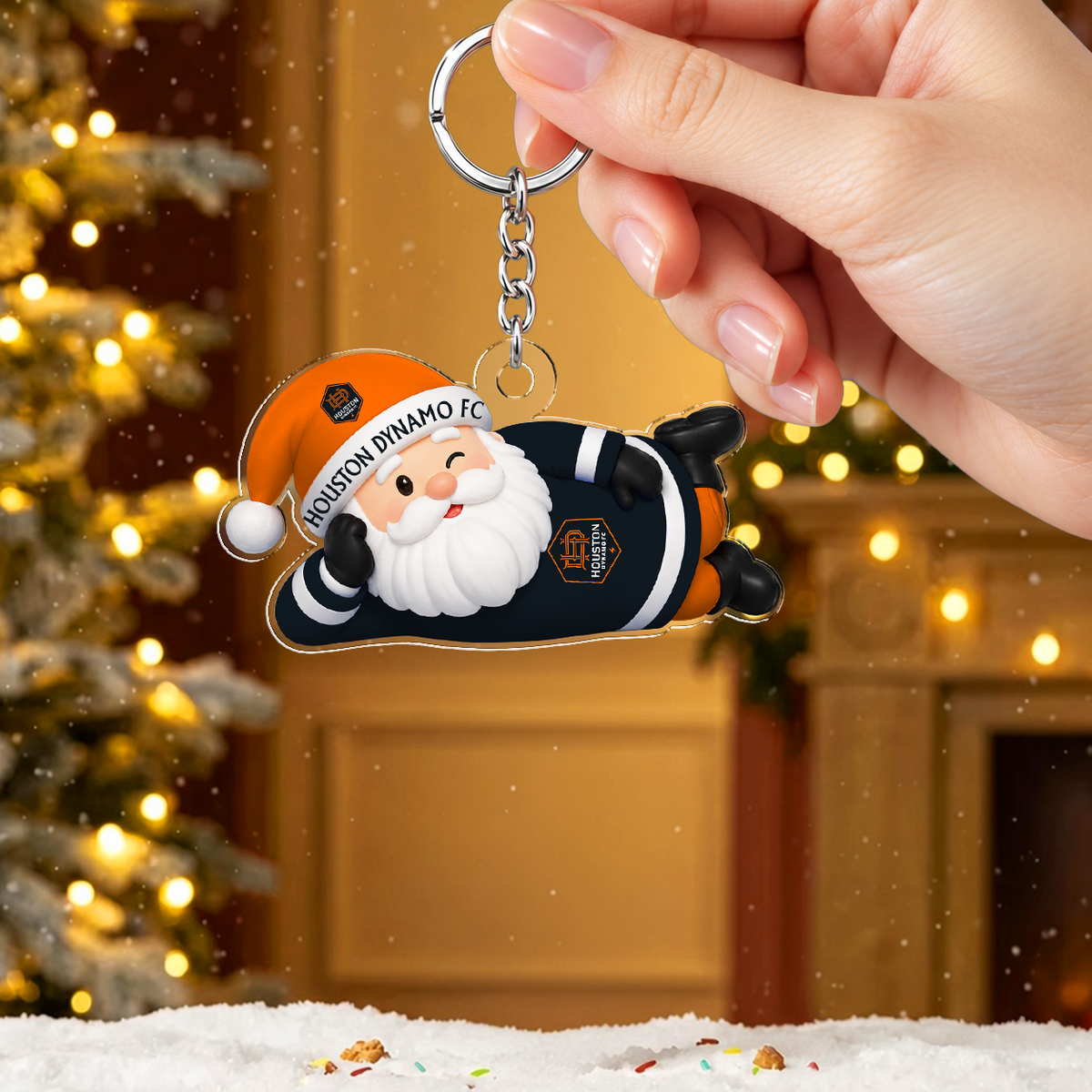 [GOAL DEAL] NEW CUSTOMIZED MLS28 HDF HOUSTON DYNAMO FC ACRYLIC KEYCHAIN