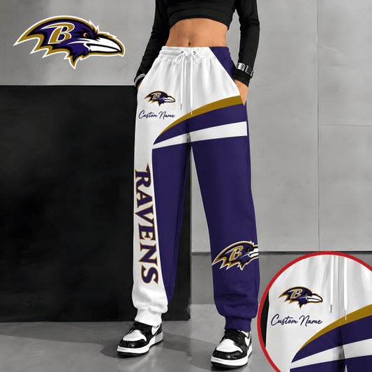 [TOUCHDOWN DEAL] NEW CUSTOMIZED NFL28 BTR BALTIMORE RAVENS SWEATPANTS