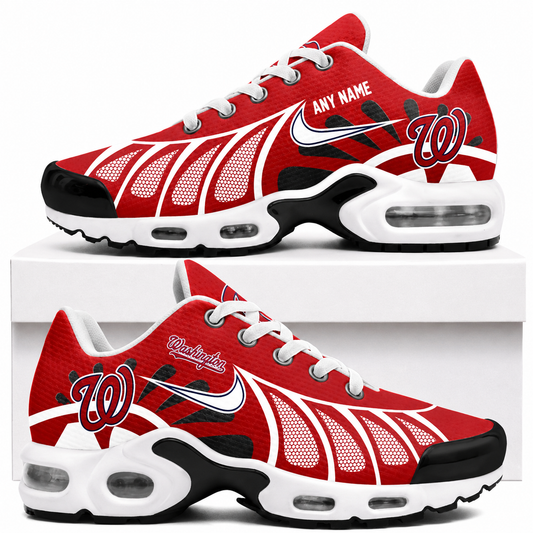 [HOMERUN DEAL] NEW CUSTOMIZED MLB28 WNS WASHINGTON NATIONALS AIR MAX PLUS SNEAKERS