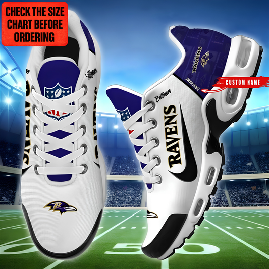 [TOUCHDOWN DEAL] NEW CUSTOMIZED NFL28 BTR BALTIMORE RAVENS AIR MAX PLUS SNEAKERS