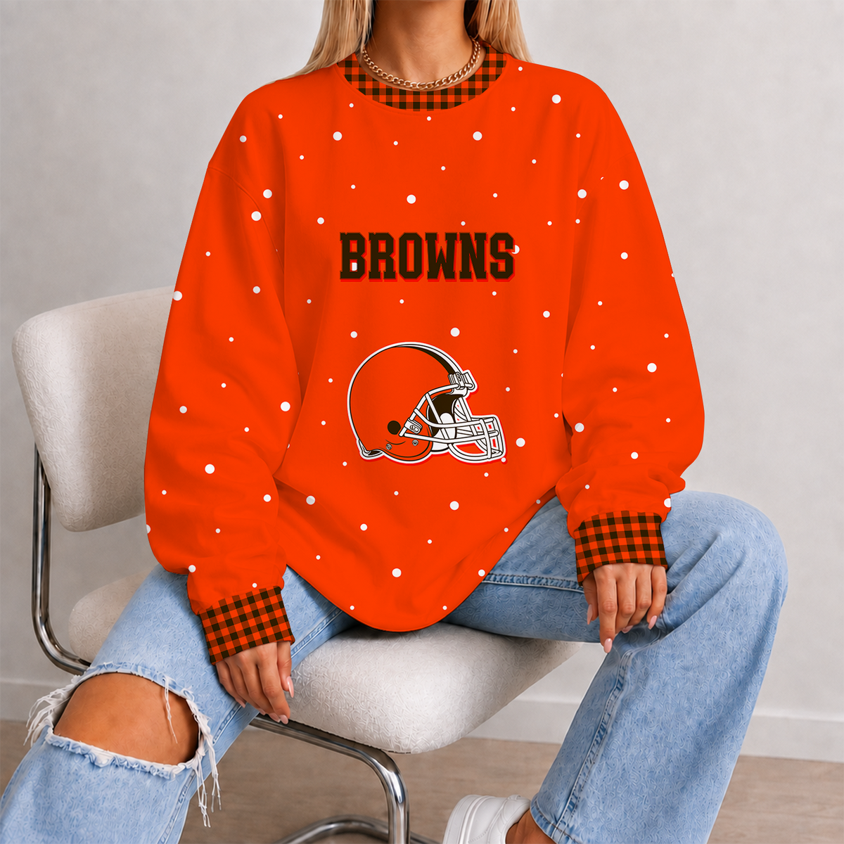 [TOUCHDOWN DEAL] NEW CUSTOMIZED NFL29 CLB CLEVELAND BROWNS UNISEX SWEATSHIRT