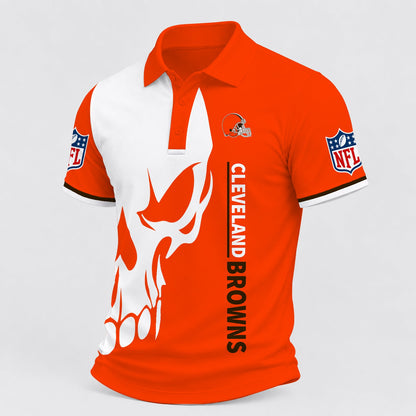 [TOUCHDOWN DEAL] NEW CUSTOMIZED NFL29 CLB CLEVELAND BROWNS POLO SHIRT