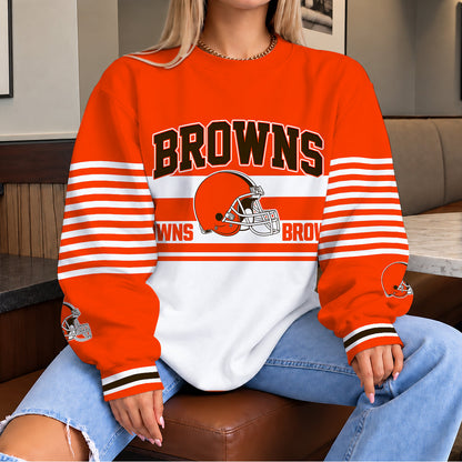 [TOUCHDOWN DEAL] NEW CUSTOMIZED NFL29 CLB THE BROWNS UNISEX SWEATSHIRT