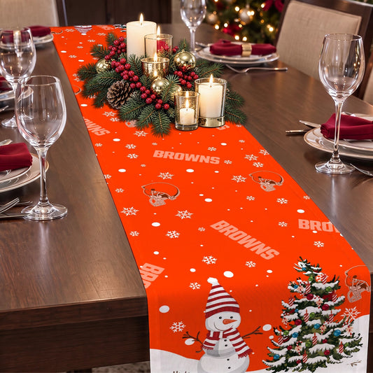 [TOUCHDOWN DEAL] NEW CUSTOMIZED NFL29 CLB CLEVELAND BROWNS TABLE RUNNER