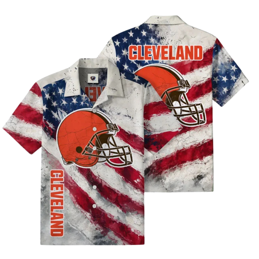 [TOUCHDOWN DEAL] NEW CUSTOMIZED NFL29 CLB CLEVELAND BROWNS UNISEX HAWAIIAN SHIRT