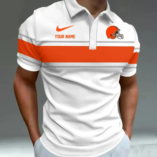 [TOUCHDOWN DEAL] NEW CUSTOMIZED NFL29 CLB CLEVELAND BROWNS POLO SHIRT