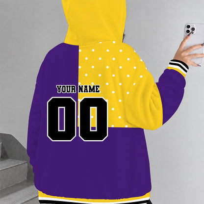 [TOUCHDOWN DEAL] NEW CUSTOMIZED NCAA FBS29 LST LSU TIGERS ZIP HOODIE