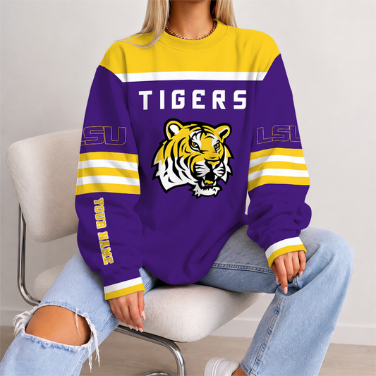 [TOUCHDOWN DEAL] NEW CUSTOMIZED NCAA FBS29 LST LSU TIGERS UNISEX SWEATSHIRT