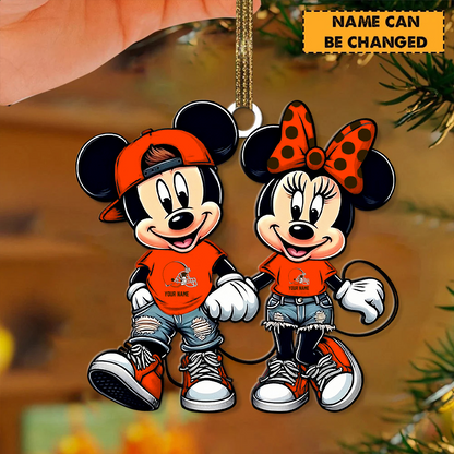 [TOUCHDOWN DEAL] NEW CUSTOMIZED NFL29 CLB CLEVELAND BROWNS CHRISTMAS ACRYLIC ORNAMENT