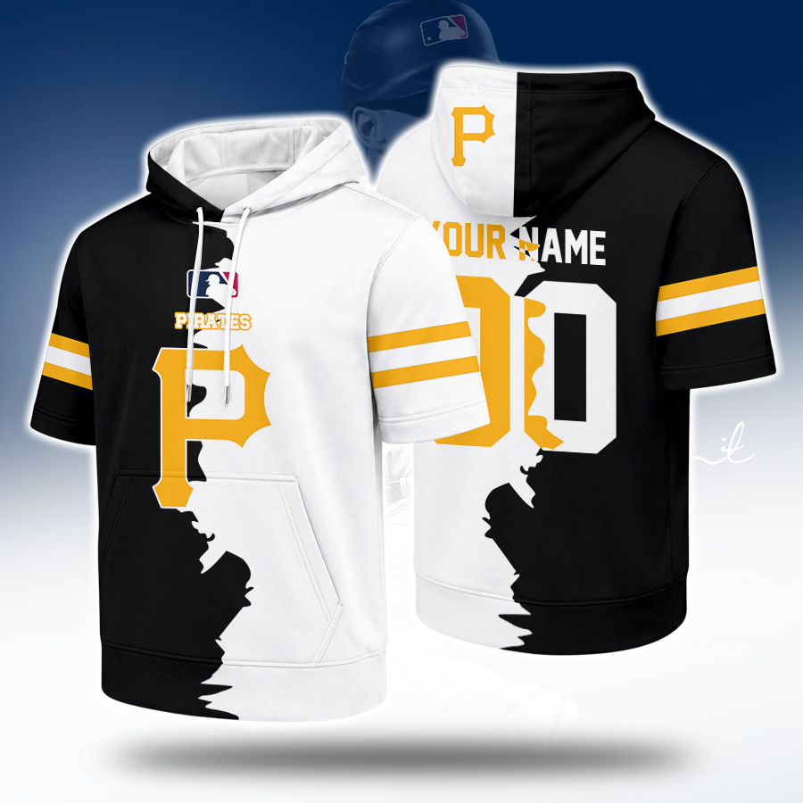 [HOMERUN DEAL] NEW CUSTOMIZED MLB29 PHP PITTSBURGH PIRATES SHORT SLEEVE HOODIE