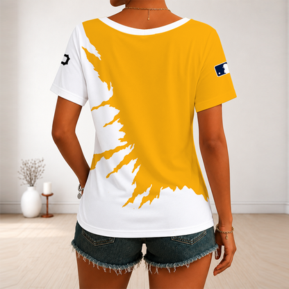 [HOMERUN DEAL] NEW CUSTOMIZED MLB29 PHP PITTSBURGH PIRATES V-NECK FEMALE SHIRT