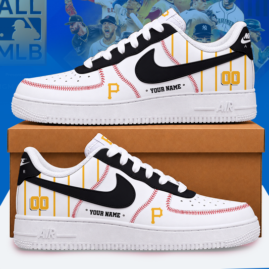 [HOMERUN DEAL] NEW CUSTOMIZED MLB29 PHP PITTSBURGH PIRATES AF1 SHOES