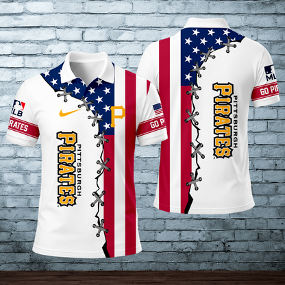 [HOMERUN DEAL] NEW CUSTOMIZED MLB29 PHP PITTSBURGH PIRATES POLO SHIRT