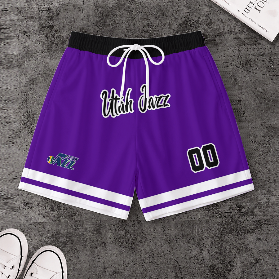 [HOT DEAL] NEW CUSTOMIZED NBA29 UJZ UTAH JAZZ SHORT PANTS