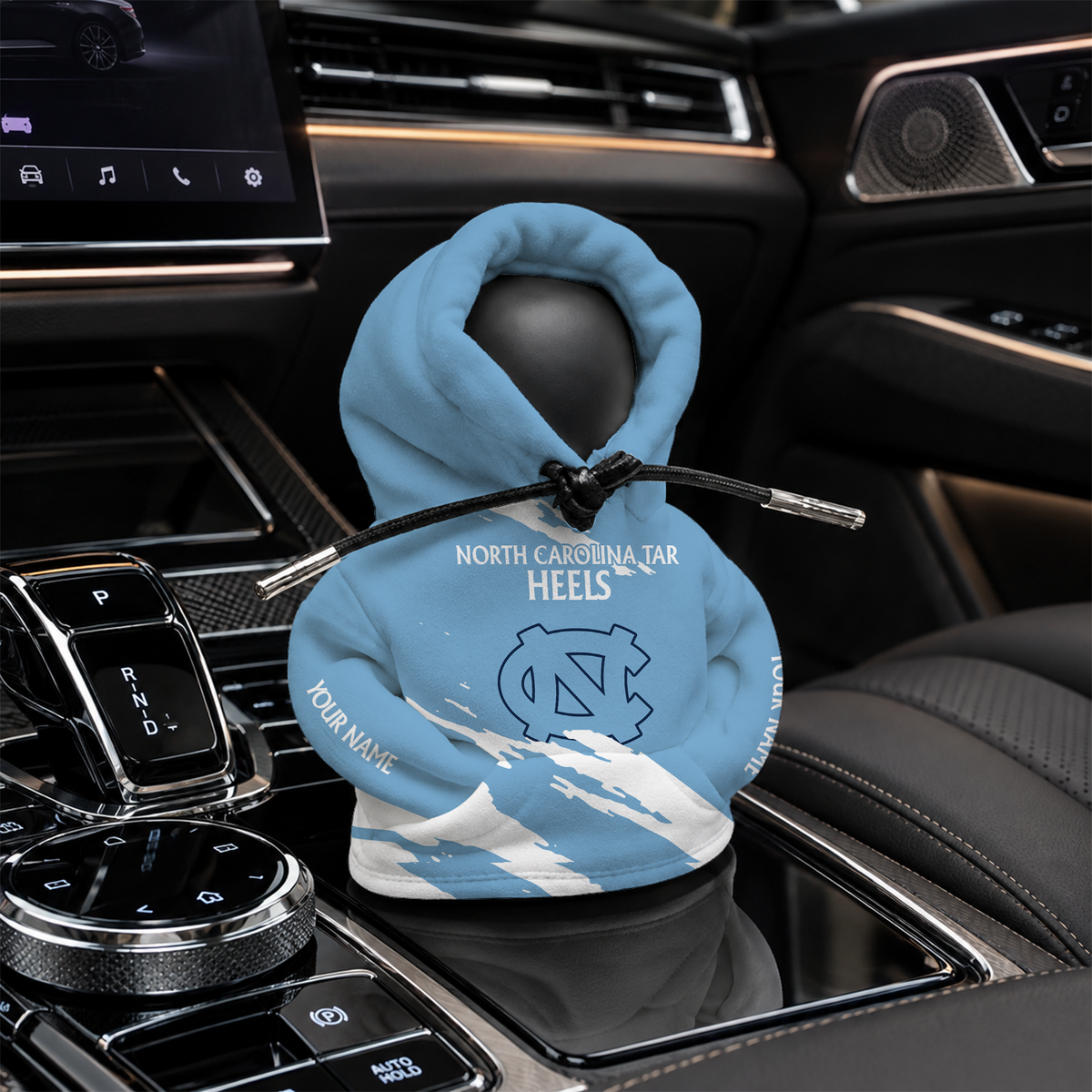 [HOMERUN DEAL] NEW CUSTOMIZED NCAA CWS29 NTH NORTH CAROLINA TAR HEELS AUTOMOTIVE HOODIE SHIFT KNOB COVER
