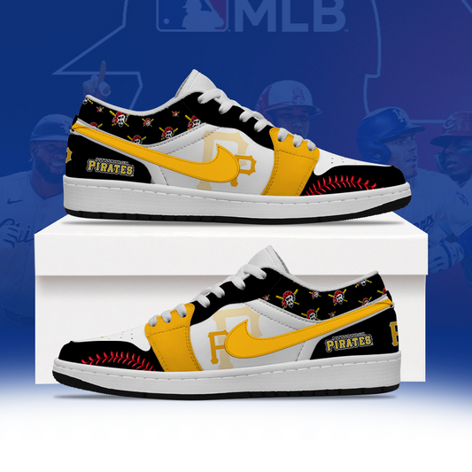[HOMERUN DEAL] NEW CUSTOMIZED MLB29 PHP PITTSBURGH PIRATES AIR JORDAN LOW SHOES