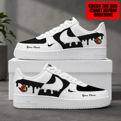 [PUCK DROP DEAL] NEW CUSTOMIZED NHL29 OSN OTTAWA SENATORS AF1 SHOES