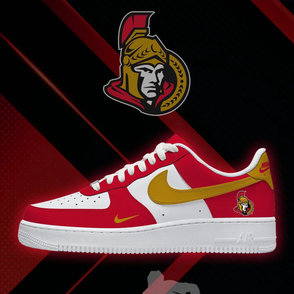 [PUCK DROP DEAL] NEW CUSTOMIZED NHL29 OSN OTTAWA SENATORS AF1 SHOES