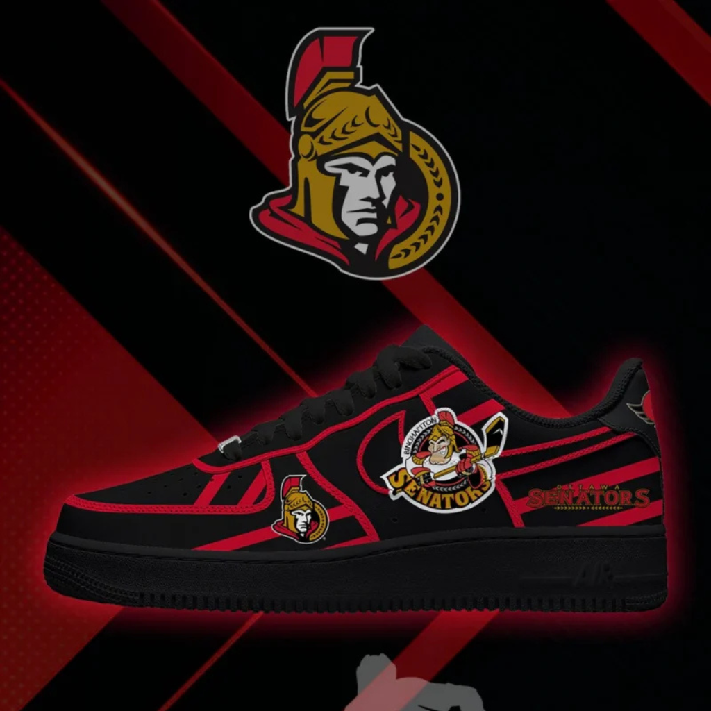 [PUCK DROP DEAL] NEW CUSTOMIZED NHL29 OSN OTTAWA SENATORS AF1 SHOES