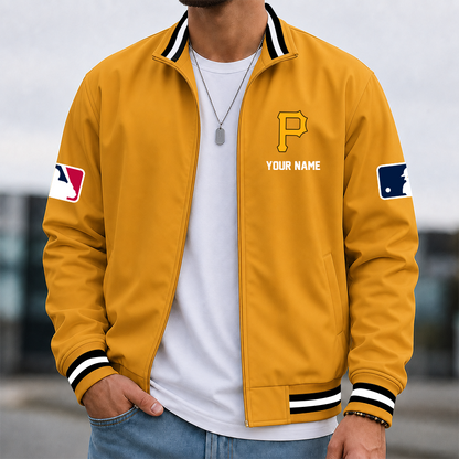 [HOMERUN DEAL] NEW CUSTOMIZED MLB29 PHP PITTSBURGH PIRATES MULTICOLOR MEN'S CASUAL JACKET