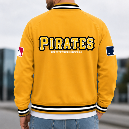 [HOMERUN DEAL] NEW CUSTOMIZED MLB29 PHP PITTSBURGH PIRATES MULTICOLOR MEN'S CASUAL JACKET