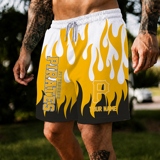 [HOMERUN DEAL] NEW CUSTOMIZED MLB29 PHP PITTSBURGH PIRATES SHORT PANTS
