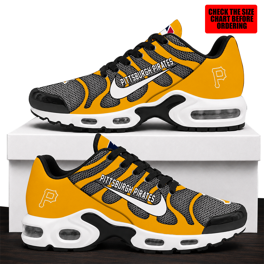 [HOMERUN DEAL] NEW CUSTOMIZED MLB29 PHP PITTSBURGH PIRATES AIR MAX PLUS SNEAKERS