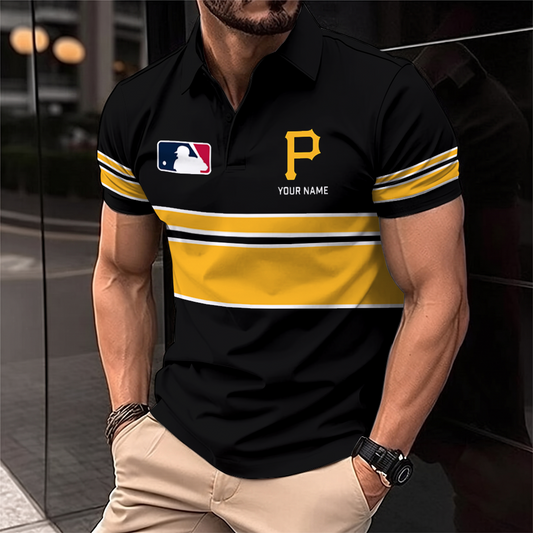 [HOMERUN DEAL] NEW CUSTOMIZED MLB29 PHP PITTSBURGH PIRATES POLO SHIRT