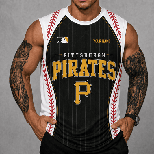 [HOMERUN DEAL] NEW CUSTOMIZED MLB29 PHP PITTSBURGH PIRATES TANK TOP & GYM SHIRT