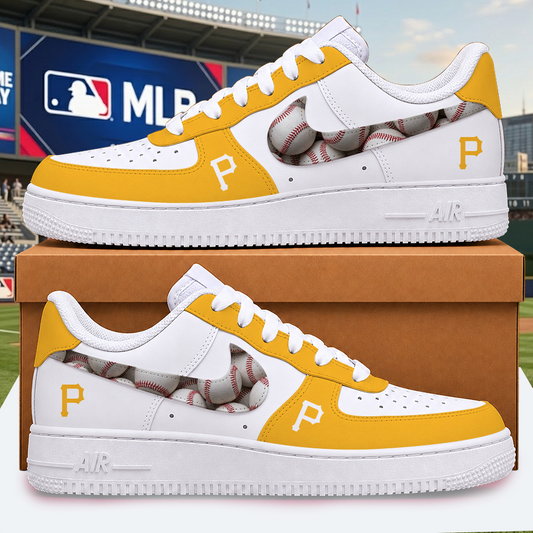 [HOMERUN DEAL] NEW CUSTOMIZED MLB29 PHP PITTSBURGH PIRATES AF1 SHOES