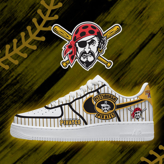 [HOMERUN DEAL] NEW CUSTOMIZED MLB29 PHP PITTSBURGH PIRATES AF1 SHOES