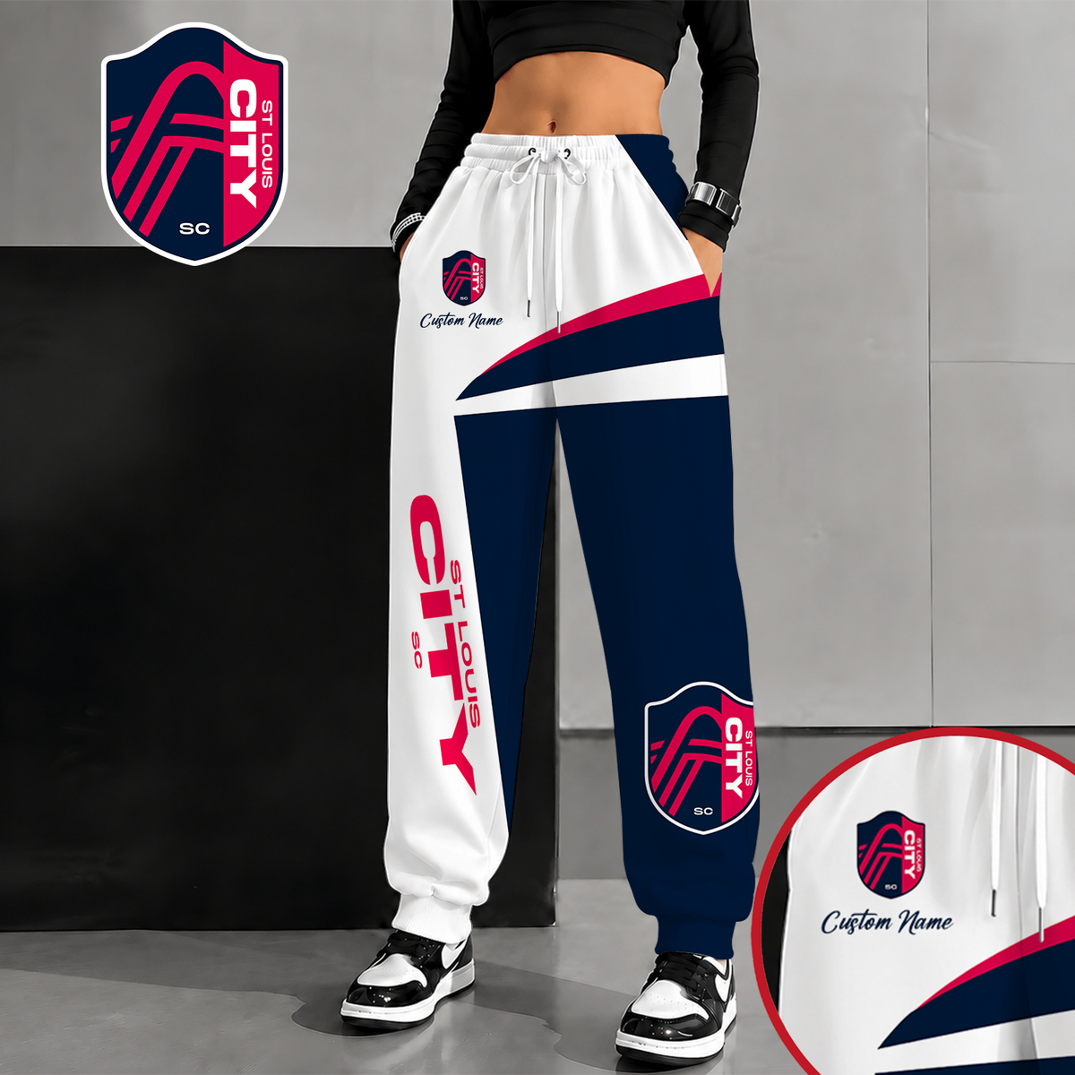 [GOAL DEAL] NEW CUSTOMIZED MLS29 SLC ST. LOUIS CITY SC SWEATPANTS