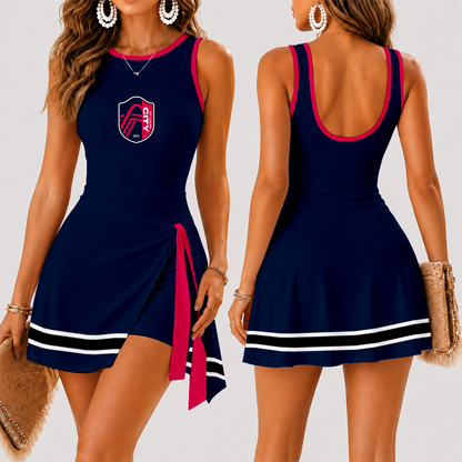 [GOAL DEAL] NEW CUSTOMIZED MLS29 SLC ST. LOUIS CITY SC WOMEN'S SUMMER SKORT DRESS