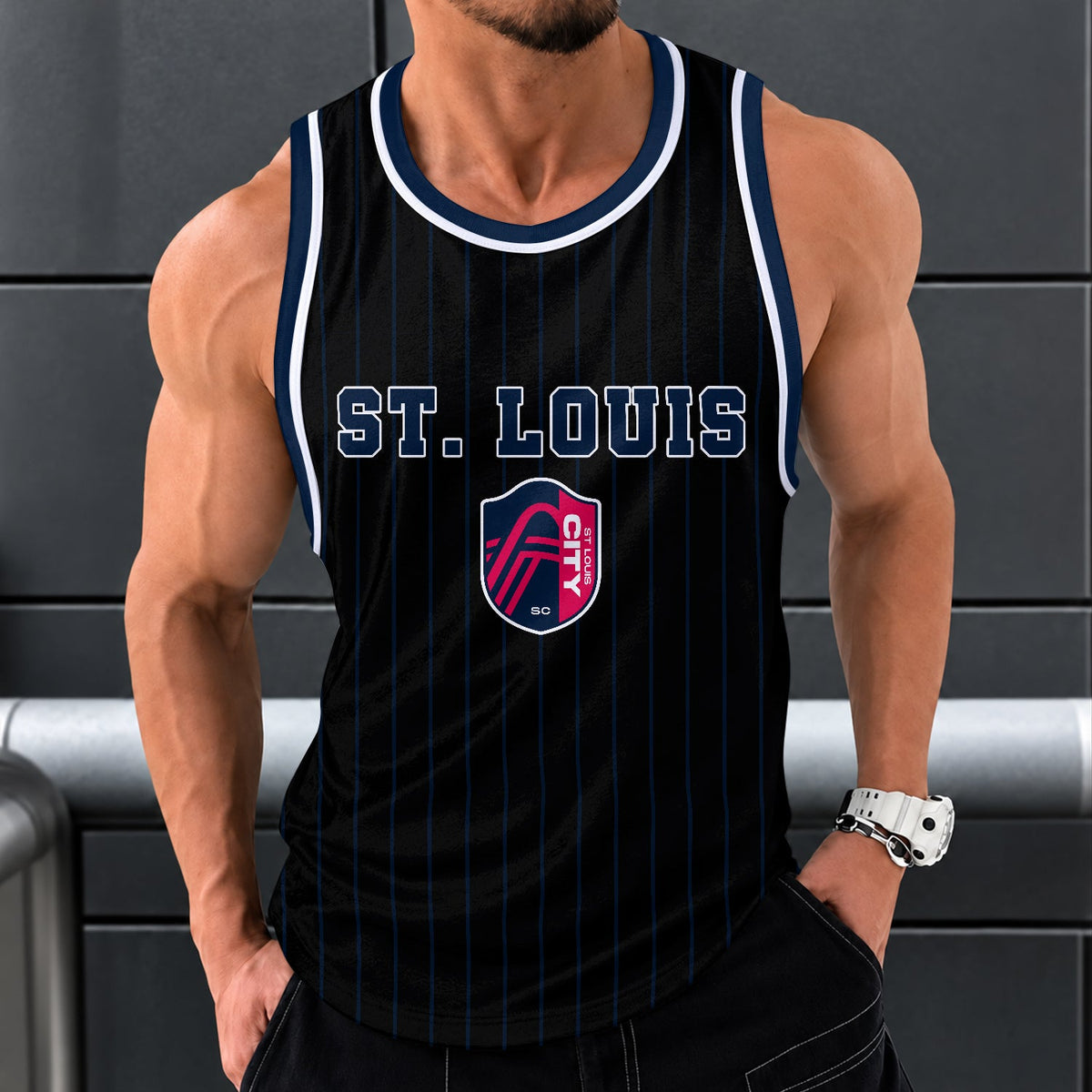 [GOAL DEAL] NEW CUSTOMIZED MLS29 SLC ST. LOUIS CITY SC UNISEX TANK TOP