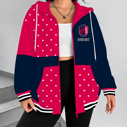 [GOAL DEAL] NEW CUSTOMIZED MLS29 SLC ST. LOUIS CITY SC ZIP HOODIE