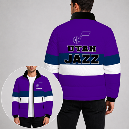 [SLAM DUNK DEAL] NEW CUSTOMIZED NBA29 UJZ THE JAZZ PUFFER JACKET