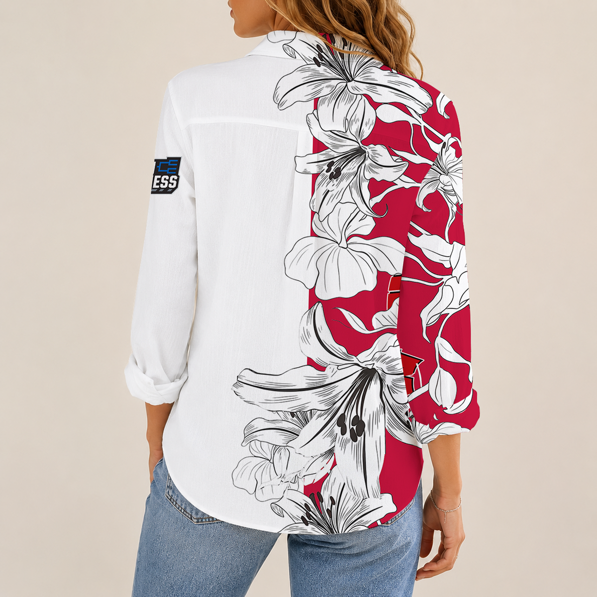 [SLAM DUNK DEAL] NEW CUSTOMIZED NCAA MAM29 WSB WISCONSIN BADGERS STRAPPY WOMEN CASUAL SHIRT