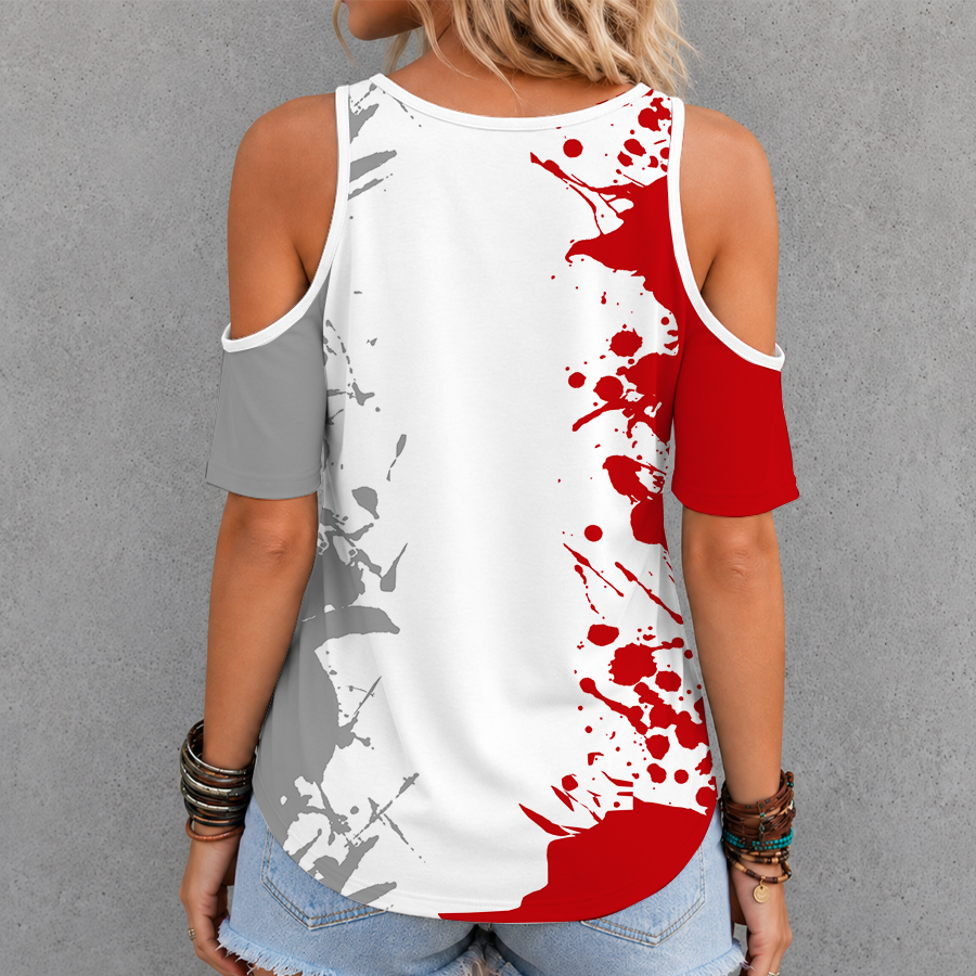 [SLAM DUNK DEAL] NEW CUSTOMIZED NCAA MAM29 WSB WISCONSIN BADGERS CRISS CROSS V-NECK TOP